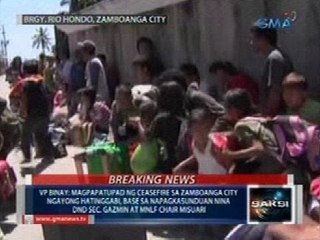 Saksi: Mga residente sa 5 barangay sa Zamboanga City, sapilitang inilikas