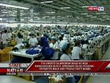 SONA: P10 Umento sa minimum wage para sa mga manggagawa sa  NCR, aprubado na