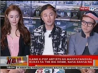 BT: Ilang K-pop artists na magtatanghal bukas sa The Big Dome, nasa bansa na