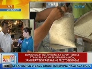 UB: Hoarding at overpricing sa imported rice, sanhi raw ng pagtaas ng presyo ng bigas