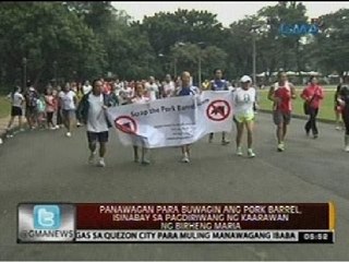 24oras: Panawagan para buwagin ang pork barrel, isinabay sa kaarawan ng Birheng Maria