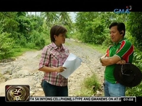 24 Oras: Kalsadang ginastusan ng P38.2-M mula sa pork barrel ng kongresista, sira-sira