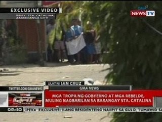 QRT: Ilang bihag ng mga rebelde sa Zamboanga, nakitang nagtaas ng puting tela