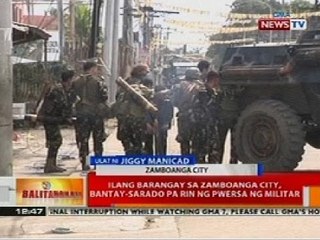 Download Video: BT: Ilang barangay sa Zamboanga City, bantay-sarado pa rin ng pwersa ng militar