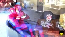 Spiderman Poo Colored Balls Joker GIRL TWINS vs Frozen Elsa Poop Fun Superheroes Movie In Real Life