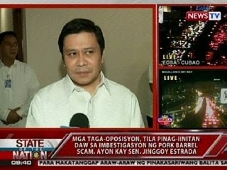 SONA: Mga taga-oposisyon, tila pinag-iinitan daw sa imbestigasyon ng pork barrel