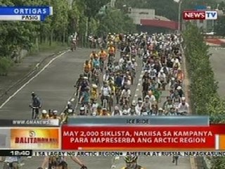 BT: May 2,000 siklista, nakiisa sa kampanya para mapreserba ang Artic Region