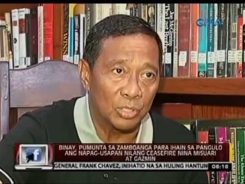 24 Oras: Binay, hindi raw muna lalahok sa usapin sa krisis sa Zamboanga city