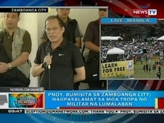 BP: PNoy, bumisita sa Zamboanga City