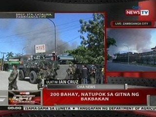 QRT: 200 bahay sa Zamboanga, natupok sa gitna ng bakbakan