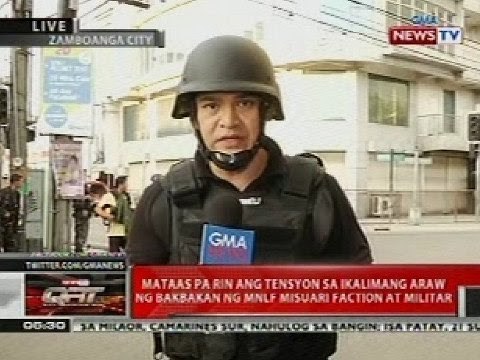 QRT: Mataas pa rin ang tensyon sa ikalimang araw ng bakbakan ng MNLF at AFP
