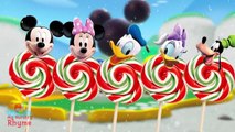 Disney Mickey Mouse Christmas Lollipop Finger Family Nursery Rhymes Lyrics