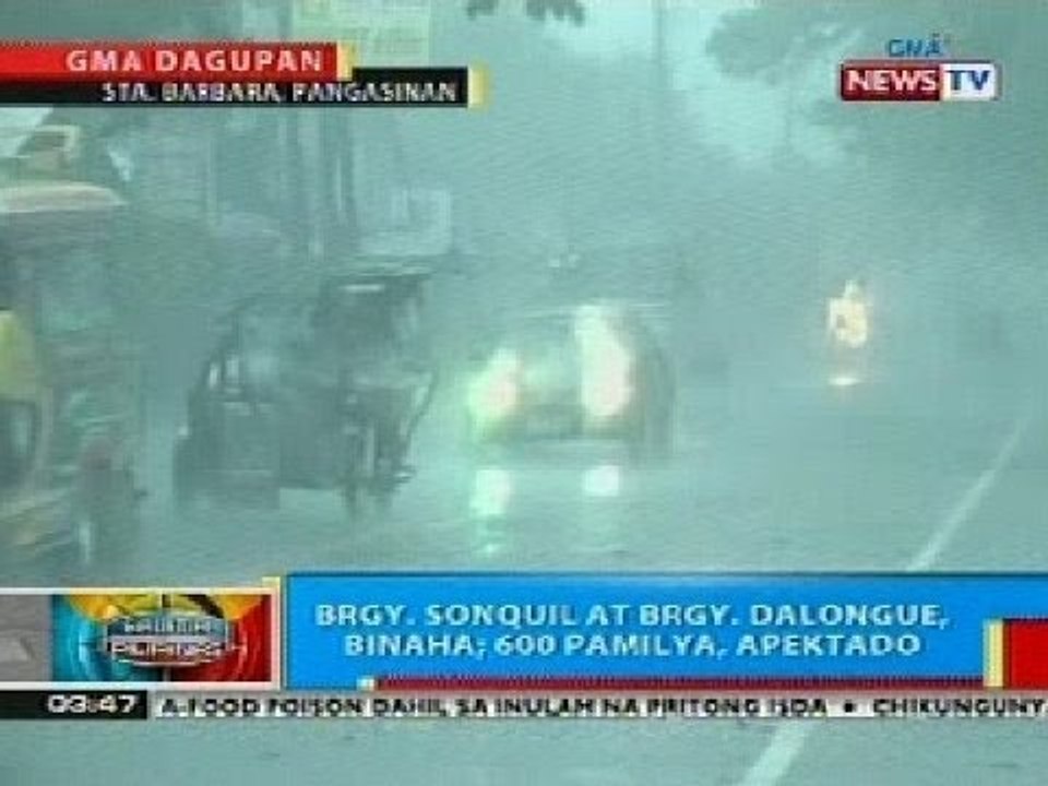 BP: Brgy. Sonquil at Brgy. Dalongue, Pangasinan, binaha