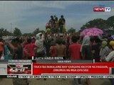 QRT: Truck na inakalang may kargang rasyon ng pagkain sa Zamboanga, dinumog ng evacuees