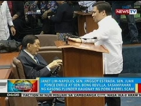 BT: Janet Napoles, Sen. Estrada, Enrile at Revilla, sasampahan ng kaso kaugnay sa pork barrel scam