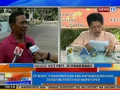 NTG: VP Binay, iginigiit na alam ni PNoy na nakipag-ugnayan siya kay Misuari