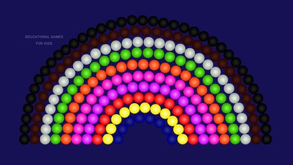 Learn to Count 1 to 10 with colour balls and rainbow colors- Colors  Collection for Children