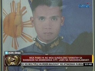 Mga pamilya ng mga sundalong namatay sa bakbakan sa Zamboanga City, labis na nagdadalamhati