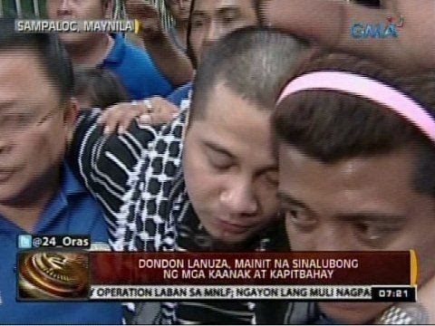 24 Oras: Dondon Lanuza, mainit na sinalubong ng mga kaanak at kapitbahay