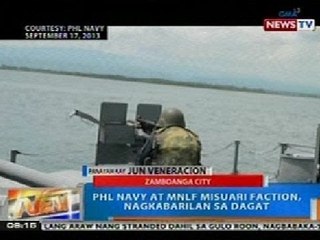 NTG: PHL Navy at MNLF Misuari faction, nagkabarilan sa dagat