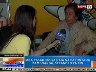 NTG: Mga pasahero sa NAIA na papuntang Zamboanga, stranded pa rin