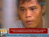 UB: Suspek sa pagpatay at panghahalay sa 12-anyos na babae sa Muntinlupa, na-inquest na