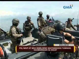 24 Oras: Phl Navy at mga rebeldeng nagtangkang tumakas, nagbakbakan sa dagat