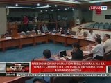 QRT: FOI Bill, pumasa na sa Senate Committee on Public Information and Mass Media
