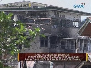 Ilang residente ng Lustre St., hindi pa pinayagang makabalik sa kanilang bahay
