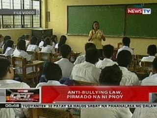 QRT: Anti-Bullying Law, pirmado na ni PNoy