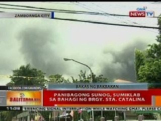 BT: Panibagong sunog, sumiklab sa bahagi ng Brgy. Sta. Catalina, Zamboanga City