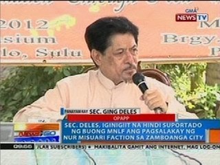 NTG: Panayam kay Sec. Ging Deles kaugnay ng krisis sa Zamboanga City