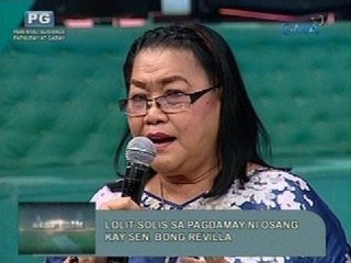 Startalk: Lolit Solis sa pagdamay ni Osang kay Sen. Bong Revilla