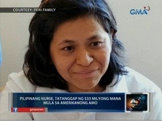 Saksi: Pilipinang nurse, tatanggap ng $33-M mana mula sa Amerikanong amo