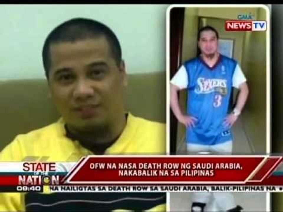 SONA: OFW na nasa death row ng Saudi Arabia, nakabalik na sa Pilipinas
