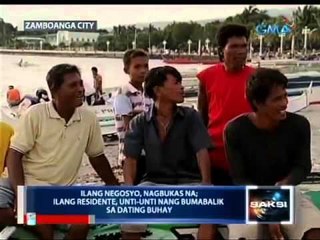 Saksi: Aktibidad ng ilang apektado ng bakbakan, unti-unti nang bumabalik sa dati