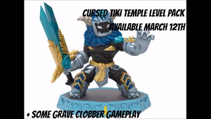 Skylanders Imaginators CURSED TIKI TEMPLE ADVENTURE LEVEL PACK + GRAVE CLOBBER GAMEPLAY