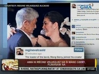 24 Oras: Pamilya ni Regine Velasquez-Alcasid, ipinagluluksa ang pagpanaw ni Mang Gerry