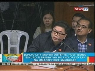 Tải video: BP: Davao City Mayor Duterte, positibong itinuro si David Bangayan   bilang David Tan