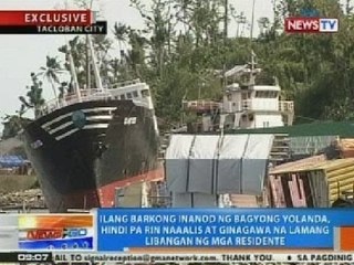 NTG: Ilang barkong inanond ng Bagyong Yolanda, hindi pa rin naaalis