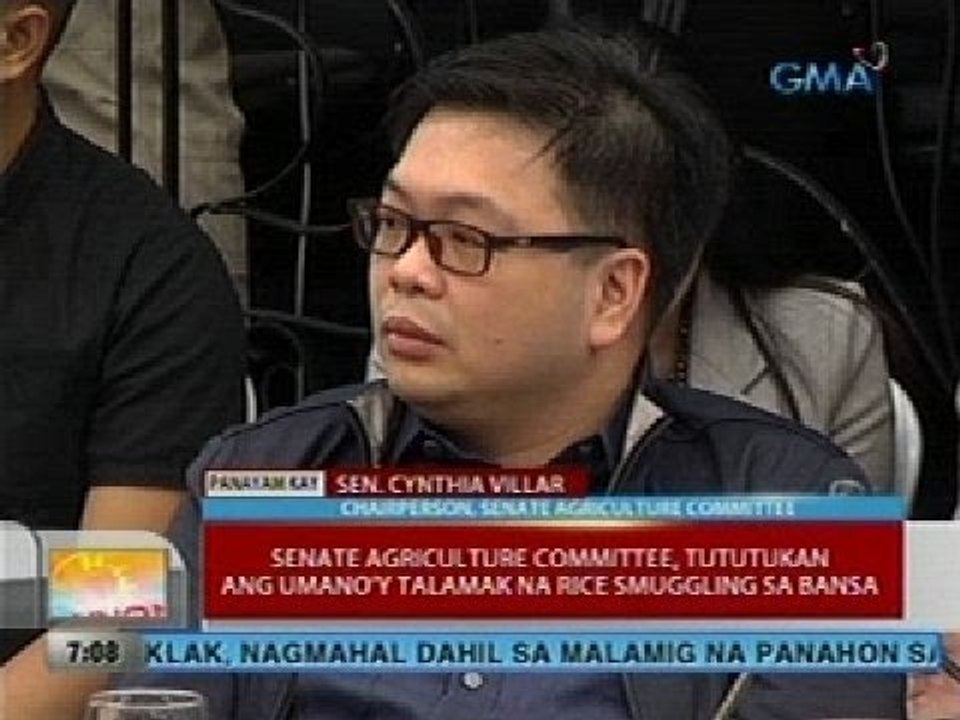 Senate agriculture committee, tututukan ang umano'y talamak na rice smuggling sa bansa