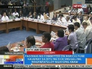 NTG: Pagdinig sa isyu ng rice smuggling, magpapatuloy ngayong araw