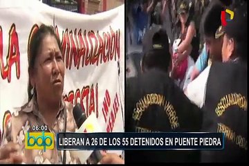 Peaje Puente Piedra: liberan a 26 de 55 detenidos durante protesta