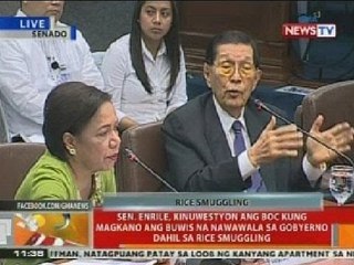 BT: Umano'y rice smuggling sa bansa, dinidinig sa Senado (Part 1)