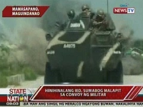 SONA: Hinihinalang IED, sumabog malapit sa convoy ng militar sa Maguindanao