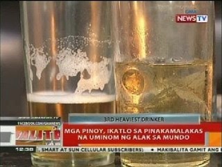 BT: Mga Pinoy, ikatlo sa pinakamalakas na uminom ng alak sa mundo