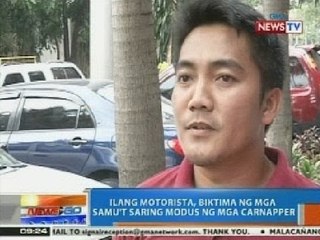 NTG: Ilang motorista, biktima ng mga samu't saring modus ng mga carnapper