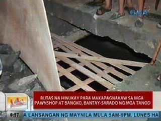 UB: Butas na hinukay para makapagnakaw sa mga pawnshop at bangko sa Pasay, bantay-sarado