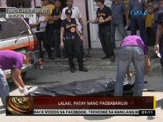 24 Oras: Lalaki, patay nang pagbabarilin