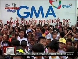 Mga estudyanteng nasalanta ng Yolanda sa Eastern Samar, hinandugan ng bagong school supplies